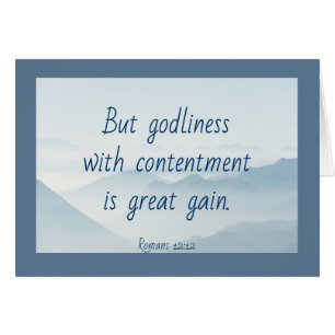 Godliness Contentment Bible Citation