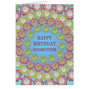 Godmère Anniversaire Crochet Fleurs