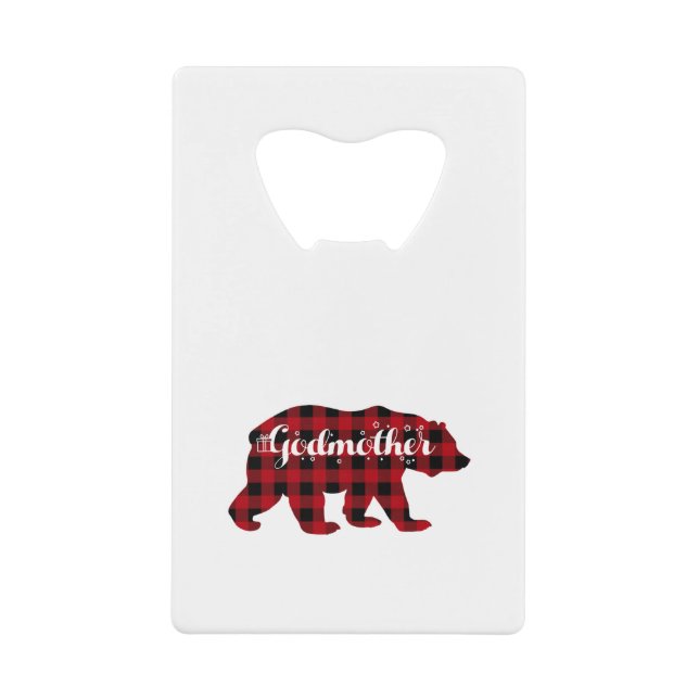 Godmère Ours Buffalo Rouge Plaid Famille correspon (Devant)