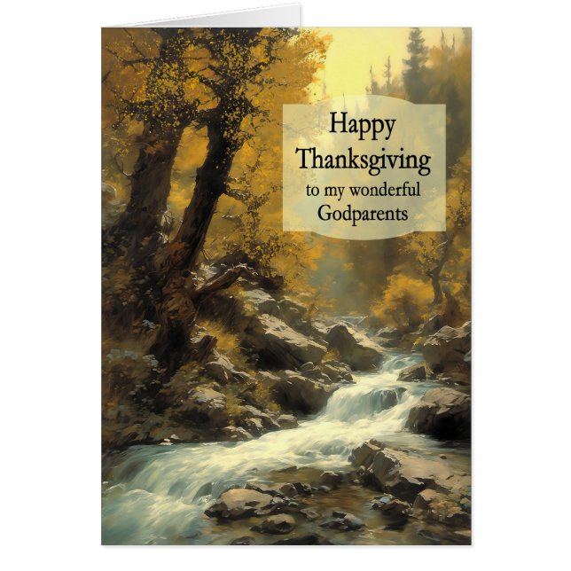 Godparents Thanksgiving Forest and Stream (Devant)