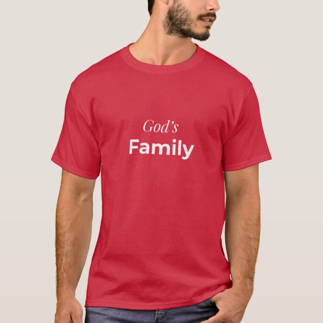 God's Family Men T-Shirt (Devant)