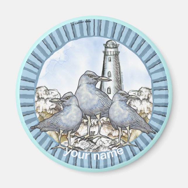 Goéland Guide Aimant phare (Devant)