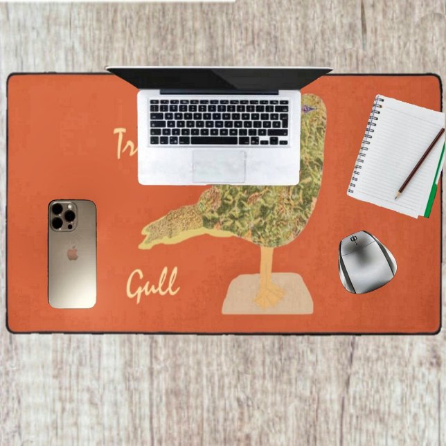 Goéland tropical (The colorful designs in this Tropical Gull Desk Mat, match the colors in a fall season!)