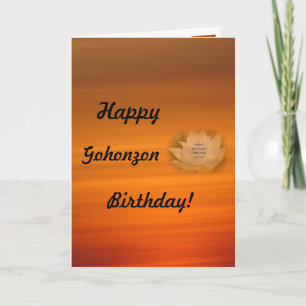 Gohonzon Carte Anniversaire SGI Bouddhisme