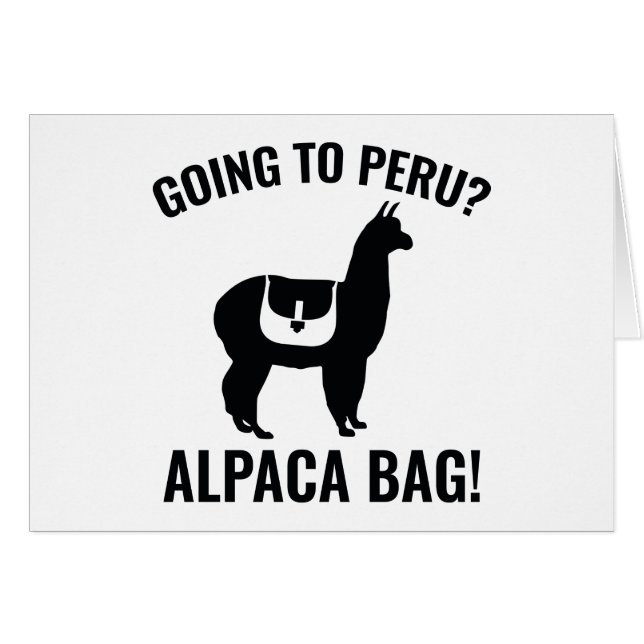Going To Peru? (Devant horizontal)