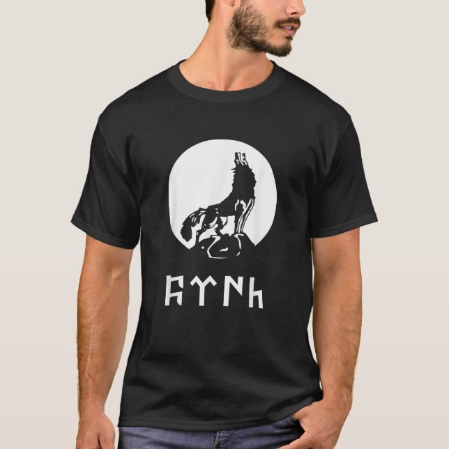 GOKTURK TSHIRT Drapeau avec Bozkurt Gray Wolf Tee  (Devant)