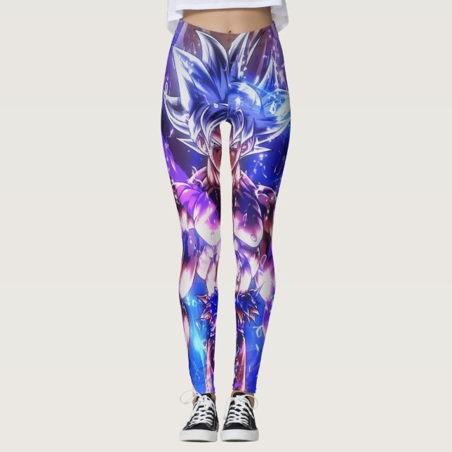 Goku Anime Leggings – Dragon Ball Athletic Streetw (Devant)