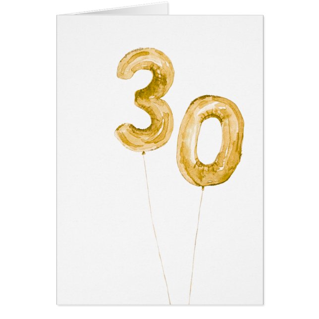 gold 30th bday balloons (Devant)