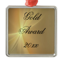 Gold Award Métal Ornement