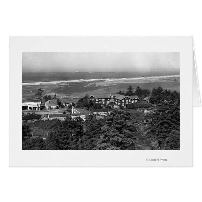 Gold Beach, Oregon Town View et Sunset Inn (Devant horizontal)