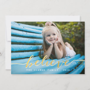 Gold Believe 2014 Carte photo de vacances