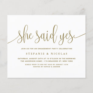 Gold Calliing Elle A Dit Oui Engagement