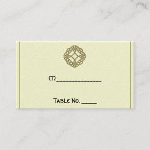 Gold Celtic Eternity Knot Mariage Cartes de place