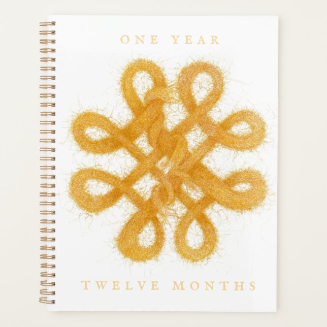 GOLD CELTIC KNOT 8.5x11 Planificateur / Calendrier (Devant)
