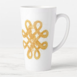 GOLD CELTIC KNOT Tall Tapted Mug