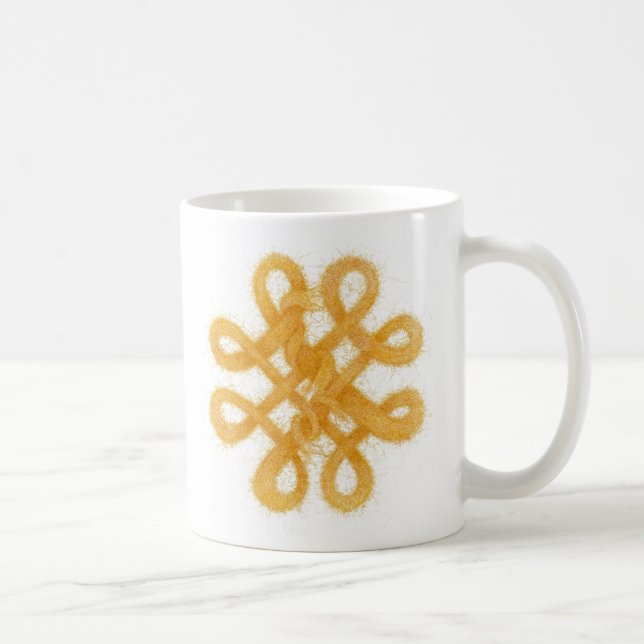 GOLD CELTIC KNOT White Mug (Droite)