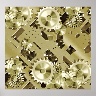 Gold Clocwork control 2 Poster