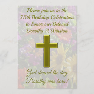 GOLD CROSS 75E ANNIVERSAIRE INVITATION
