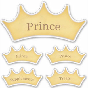 Gold Crown Pet & Grange Nom Organisation Étiquette