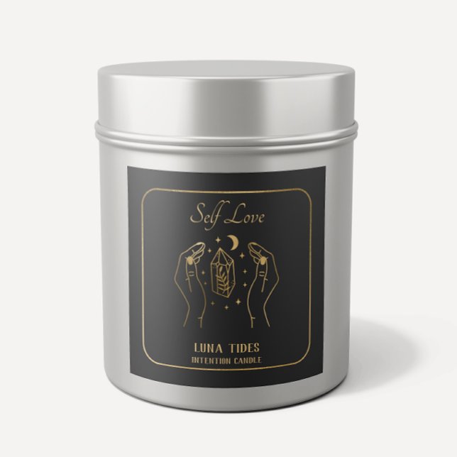 Gold Crystal Moon Self Loon Intention Étiquette bo (Créateur téléchargé)