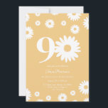 Gold Daisy 90th Birthday Invitation<br><div class="desc">🌼 Célébrez un grand jalon avec notre 90e Invitation anniversaire de marguerite! 🎉 Parfait pour honorer le 90e anniversaire d'un être aimé, cette invitation super présente de belles marguerites et une calligraphie élégante. Personnalisez-le avec tous les détails de la fête pour créer une célébration mémorable et unique. Faites de cet...</div>