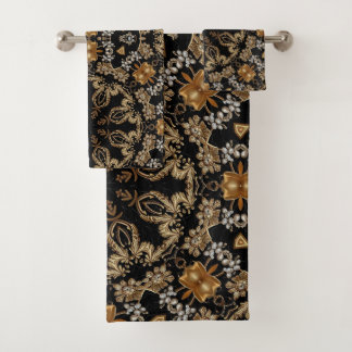 Gold Decorative Towel Set