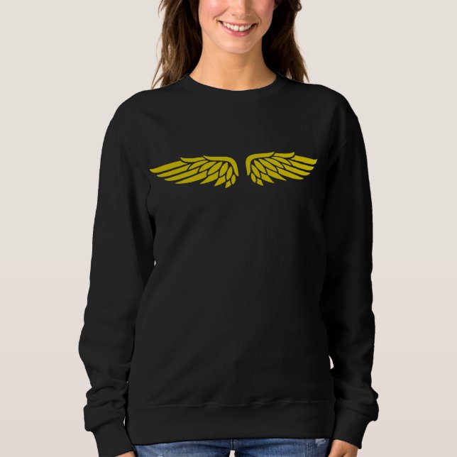 Gold Eagle Wing Sweatshirt l Women's  (Devant)