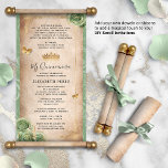 Gold et Sage Green Quince do-it-yourself Scroll In<br><div class="desc">REMARQUE : Ce produit n'est qu'une invitation sur papier. Il n'inclut pas les dosettes ou les rubans, qui peuvent être ajoutés séparément par vous pour le transformer en un véritable défilement. N’hésitez pas à m’envoyer un message si vous désirez des ressources supplémentaires pour les dosettes, les finitions ou les rubans...</div>