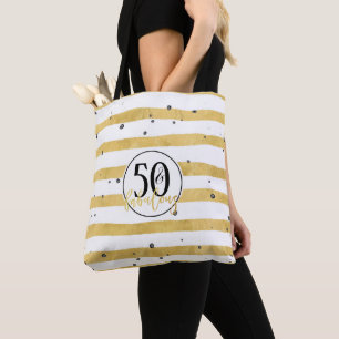Gold Fifty & Fabulous Sac fourre-tout Confetti
