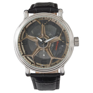 Gold Five Spoke Wheel et Brake Montre Homme