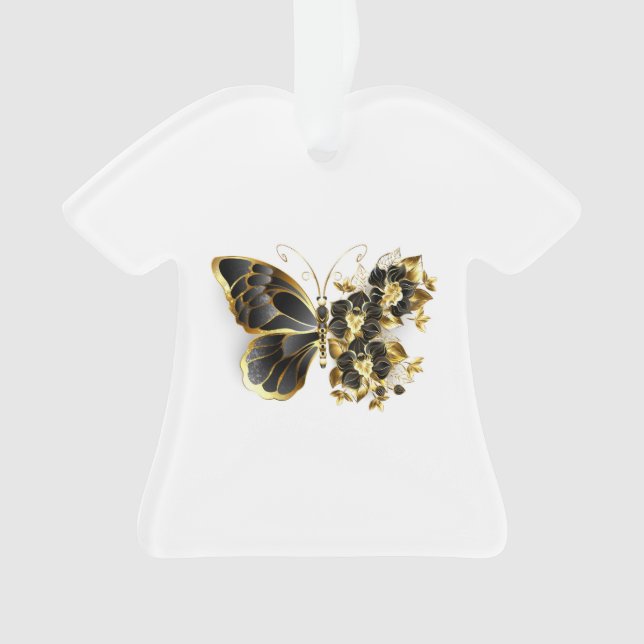 Gold flower Butterfly with Black Orchid (devant)
