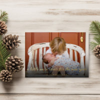 Gold Foil Nouvel An Baby Faire-part de naissance