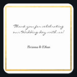 Gold Foil Wedding Favor Sticker Étiquettes<br><div class="desc">Gold Foil Wedding Favor Sticker Étiquettes.</div>