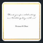 Gold Foil Wedding Favor Sticker Étiquettes<br><div class="desc">Gold Foil Wedding Favor Sticker Étiquettes.</div>