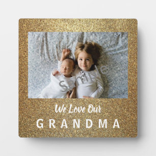 Gold Glittery Love Grand-mère Plaque