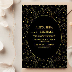 Gold Gothique Elegant Mariage de la carte Tarot