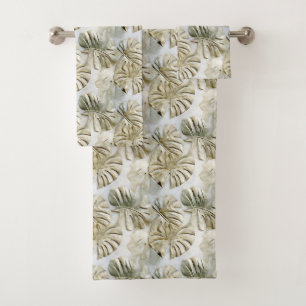 Gold Green Tropical Feuille Sage