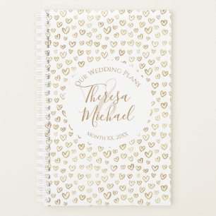 Gold Hearts Personnalisé dire Wedding planner