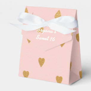 Gold Hearts rose Ballotins de fête d'anniversaire