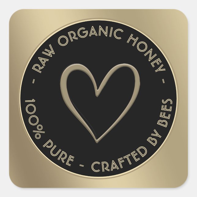 GOLD HONEY BEAR ÉTIQUETTE - 100% PUR FABRIQUÉ PAR  (Devant)