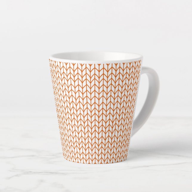 GOLD LINE KNIT Latte Mug (Angle droit)