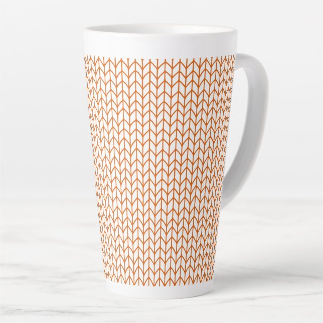 GOLD LINE KNIT Tall Latte Mug (Angle droit)