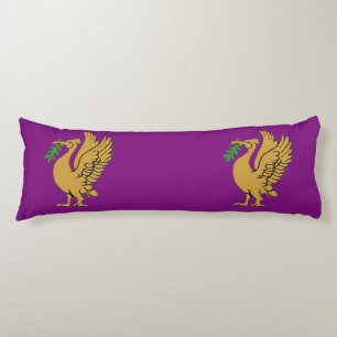 Gold Liverbird body coussin