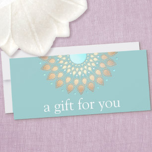 Gold Lotus Mandala Wellness Certificat cadeau