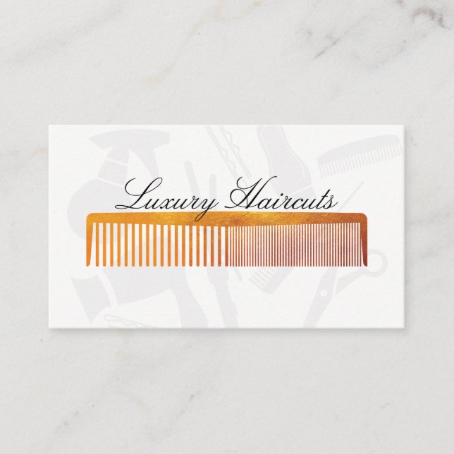 Gold Luxe Coiffeuse Styliste Rendez-vous (Devant)