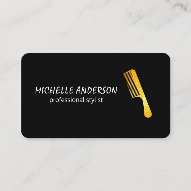 Gold Luxe Coiffeuse Styliste Rendez-vous (Devant)