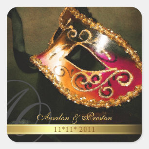 Gold Masquerade Swirl Enregistrer le sticker de da