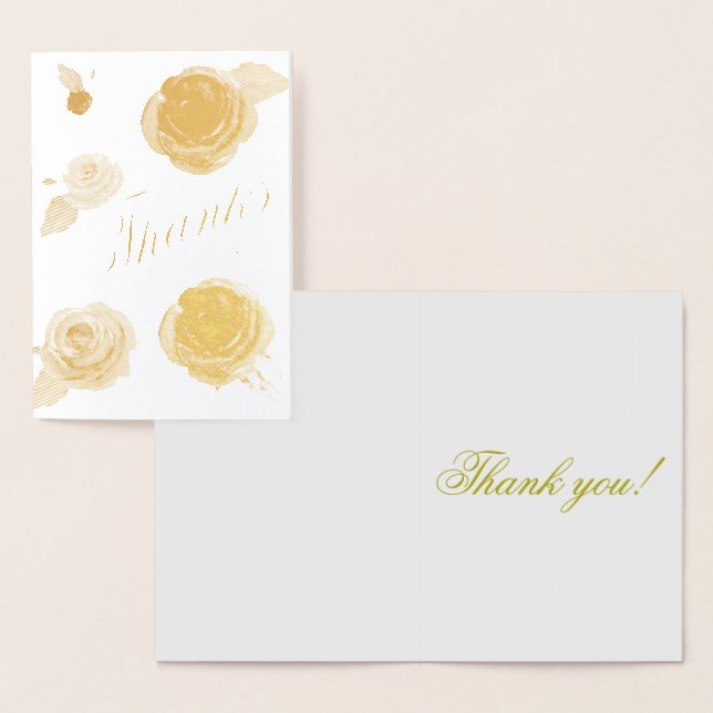 Gold Merci tant de vraie carte Foil (Affichage)