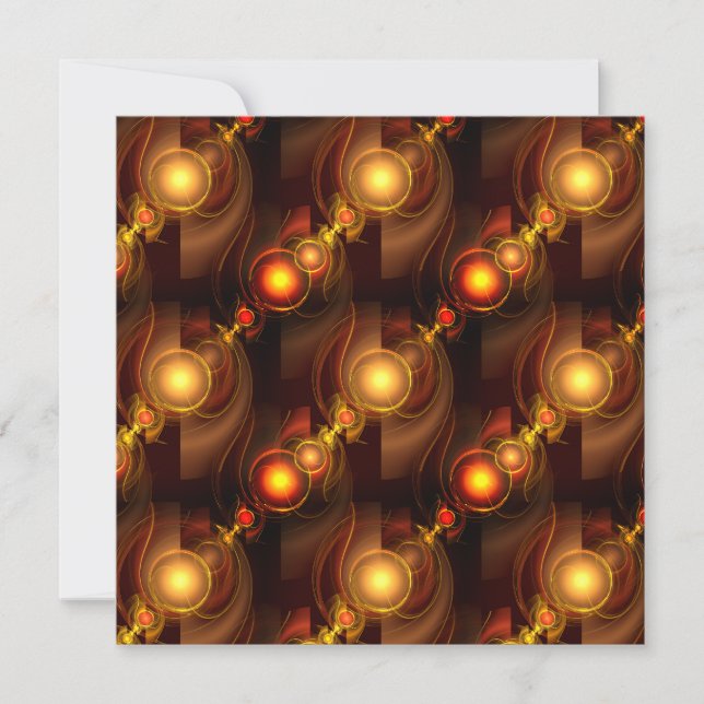 Gold Modern Boho Elegant Abstract Art Pattern #501 (Devant)