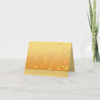 Gold Music Notes Merci